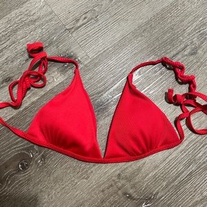 Womens red bathingsuit